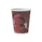 Dart Paper Hot Drink Cups in Bistro Design, 10 oz, Maroon, PK300 OF10BI-0041 - alternate 1